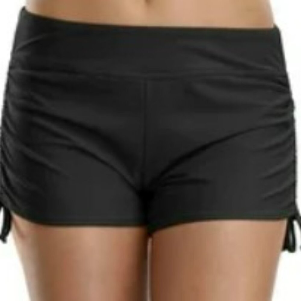 Old Navy Shirred Side Boy Short Swim Bottoms 1X